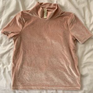 PINK VELVET TOP